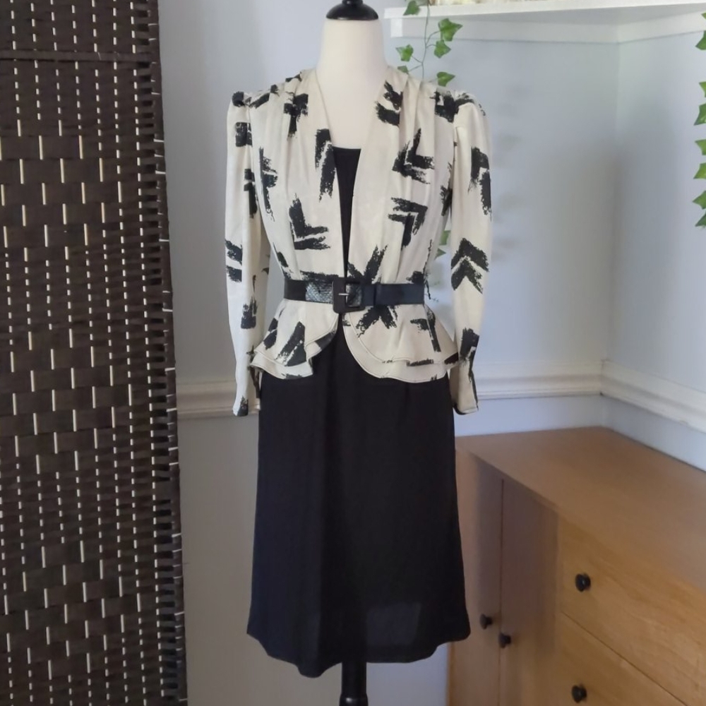 Vintage 80s 90s Dress with Belt